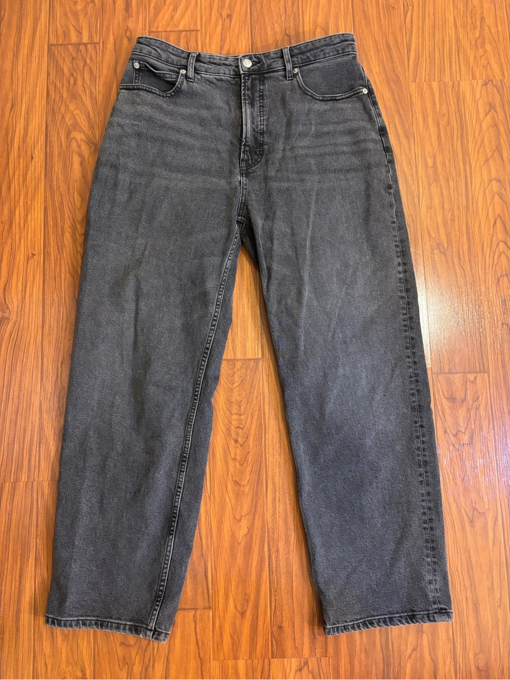 Everlane The Curvy Way High Rise Jeans Black-Gray Washed Womens 32L Organic